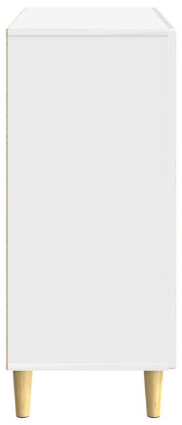 VidaXL Széf Magasfényű Fehér 89 x 34,5 x 80 cm Szerelt Fa