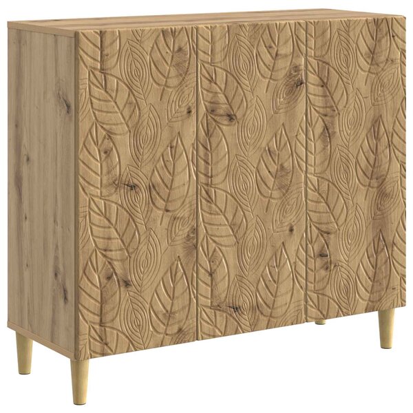 VidaXL Széf Kézműves Tölgy 89 x 34,5 x 80 cm Szerelt Fa