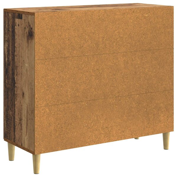 VidaXL Széf Antik Fa 89 x 34,5 x 80 cm Szerelt Fa