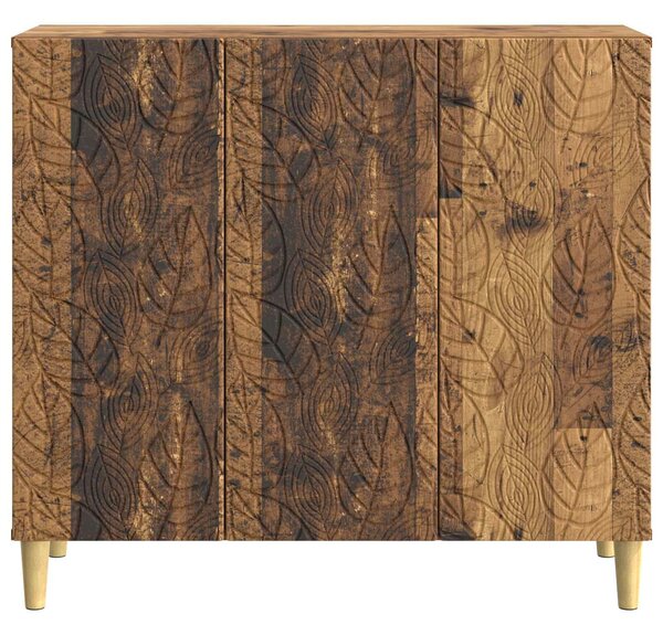 VidaXL Széf Antik Fa 89 x 34,5 x 80 cm Szerelt Fa