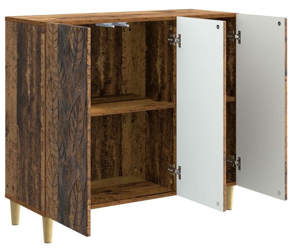 VidaXL Széf Antik Fa 89 x 34,5 x 80 cm Szerelt Fa