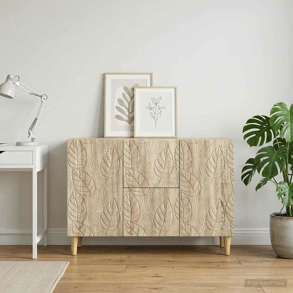 VidaXL Széf Sonoma Tölgy 89 x 34,5 x 60 cm Szerelt Fa