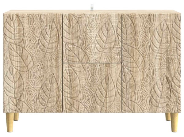 VidaXL Széf Sonoma Tölgy 89 x 34,5 x 60 cm Szerelt Fa