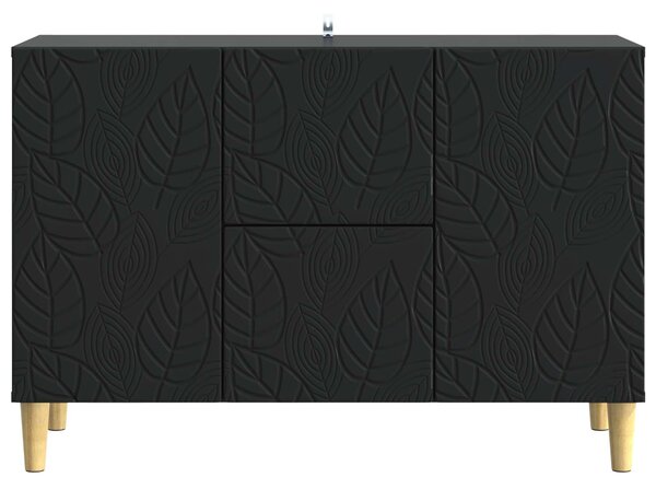 VidaXL Széf Fekete 89 x 34,5 x 60 cm Szerelt Fa