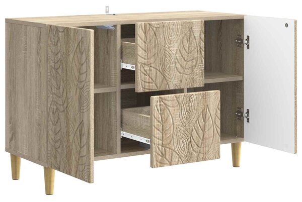 VidaXL Széf Sonoma Tölgy 89 x 34,5 x 60 cm Szerelt Fa
