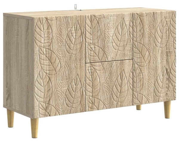 VidaXL Széf Sonoma Tölgy 89 x 34,5 x 60 cm Szerelt Fa
