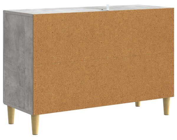 VidaXL Széf Betonszürke 89 x 34,5 x 60 cm Szerelt Fa