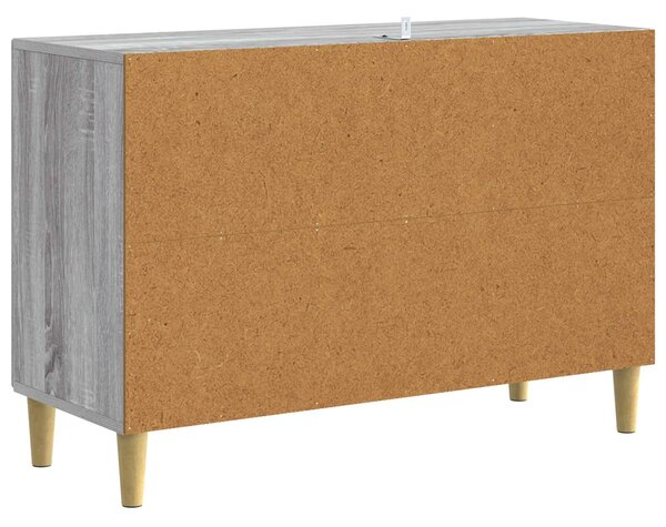 VidaXL Széf Szürke Sonoma 89 x 34,5 x 60 cm Szerelt Fa