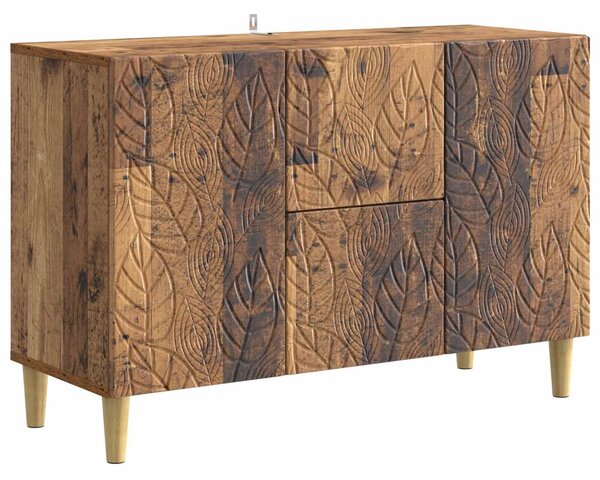 VidaXL Széf Antik Fa 89 x 34,5 x 60 cm Szerelt Fa