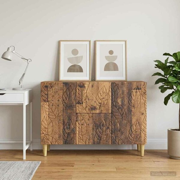 VidaXL Széf Antik Fa 89 x 34,5 x 60 cm Szerelt Fa