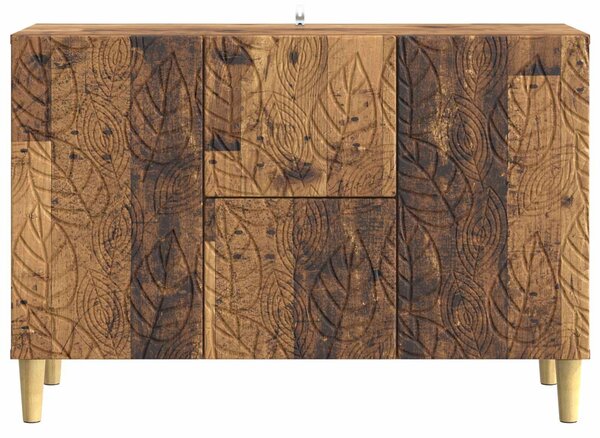 VidaXL Széf Antik Fa 89 x 34,5 x 60 cm Szerelt Fa