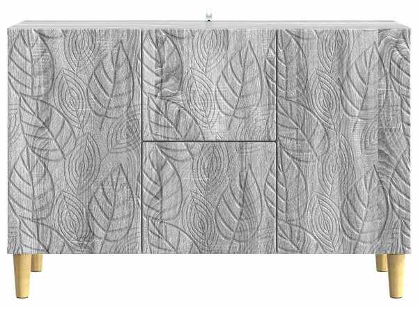 VidaXL Széf Szürke Sonoma 89 x 34,5 x 60 cm Szerelt Fa