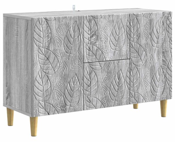 VidaXL Széf Szürke Sonoma 89 x 34,5 x 60 cm Szerelt Fa