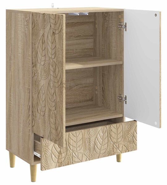 VidaXL Széf Sonoma Tölgy 66 x 34,5 x 95 cm Szerelt Fa