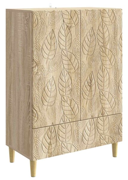 VidaXL Széf Sonoma Tölgy 66 x 34,5 x 95 cm Szerelt Fa