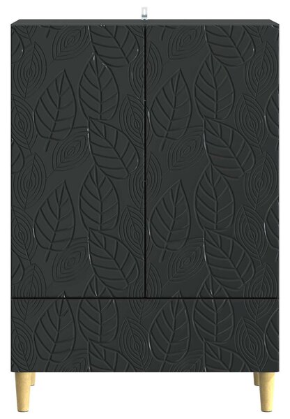 VidaXL Széf Fekete 66 x 34,5 x 95 cm Szerelt Fa