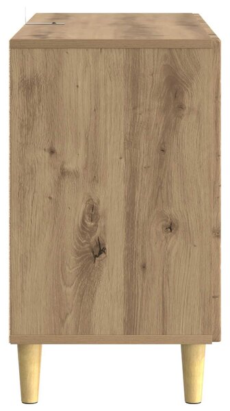 VidaXL Széf Kézműves Tölgy 89 x 34,5 x 60 cm Szerelt Fa