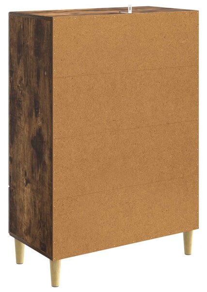 VidaXL Széf Füstös Tölgy 66 x 34,5 x 95 cm Szerelt Fa
