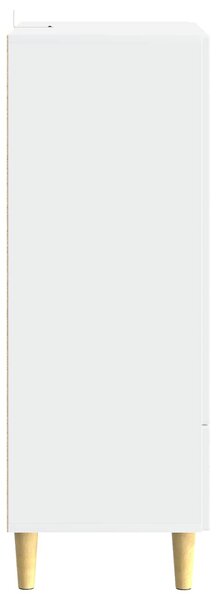 VidaXL Széf Magasfényű Fehér 66 x 34,5 x 95 cm Szerelt Fa
