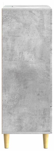 VidaXL Széf Betonszürke 66 x 34,5 x 95 cm Szerelt Fa