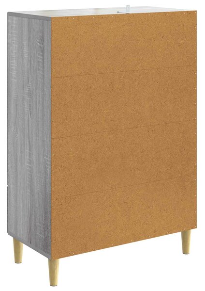 VidaXL Széf Szürke Sonoma 66 x 34,5 x 95 cm Szerelt Fa