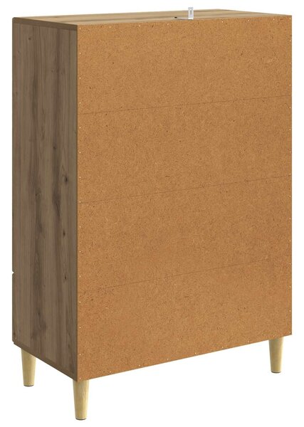 VidaXL Széf Kézműves Tölgy 66 x 34,5 x 95 cm Szerelt Fa