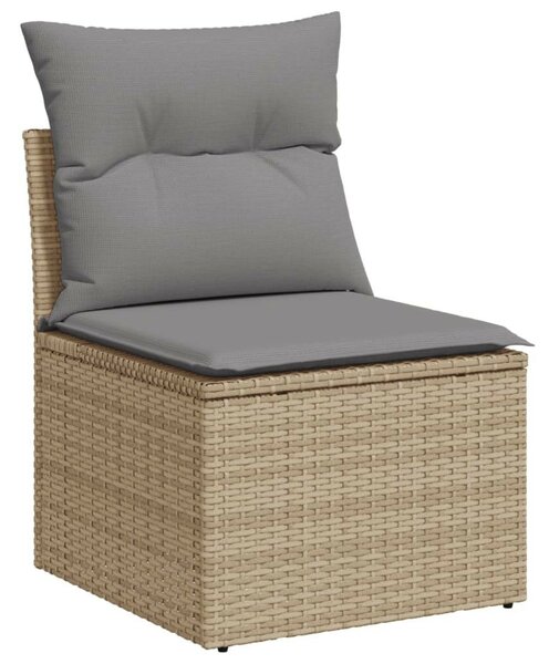 VidaXL Polyrattan Kerti Ülőgarnitúra - 7 részes - Bézs