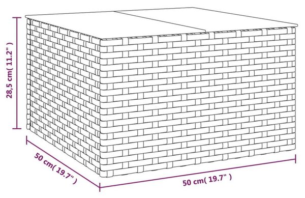VidaXL Polyrattan Kerti Ülőgarnitúra - 2 részes