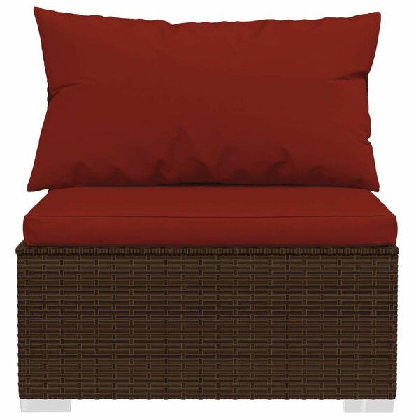 VidaXL Poly Rattan Kerti Bútorgarnitúra - 4 részes