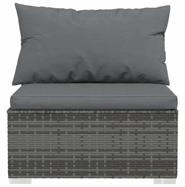 VidaXL Polyrattan Kerti Ülőgarnitúra - 10 részes - Szürke