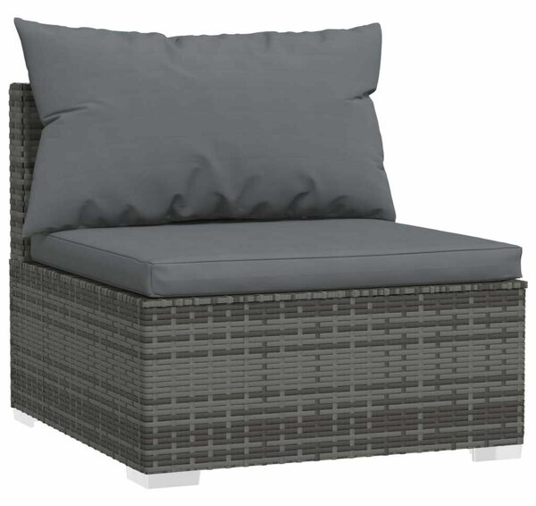 VidaXL Polyrattan Kerti Ülőgarnitúra - 10 részes - Szürke