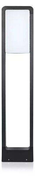 V-TAC 10W kültéri LED lámpa oszlop 80 cm, hideg fehér, fekete házzal - SKU 20115