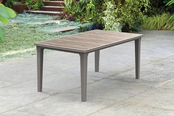 Keter Deco Futura 160 ashwood / cappuccino kerti asztal