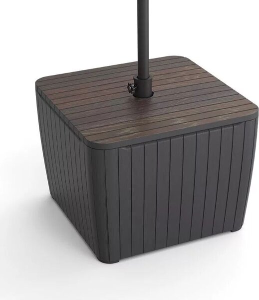 Keter Luzon Deco walnut / grafit kerti asztal