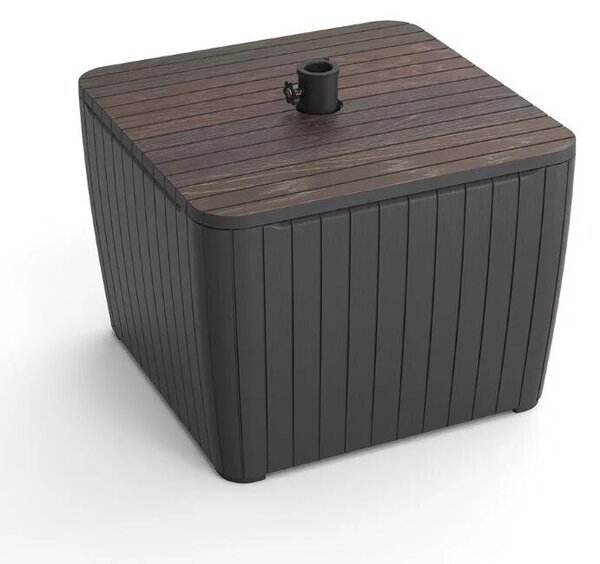 Keter Luzon Deco walnut / grafit kerti asztal