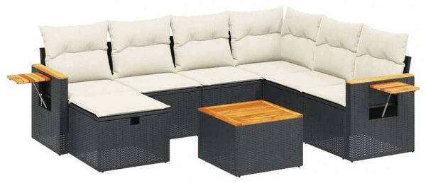 VidaXL Polyrattan Kerti Ülőgarnitúra - 8 részes