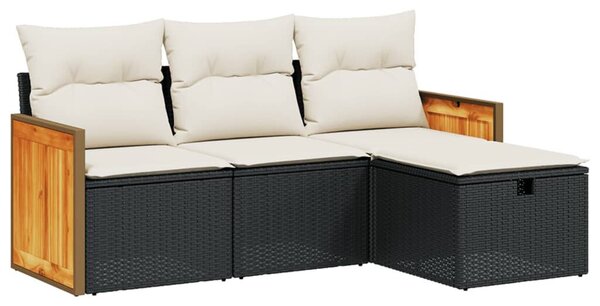 VidaXL Polyrattan Kerti Ülőgarnitúra - 4 részes