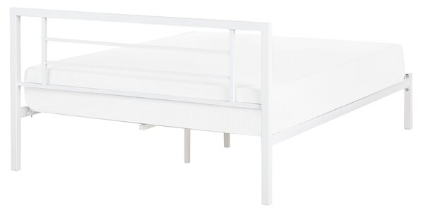 Ágy Fém CUSSET 160 x 200 cm Fehér