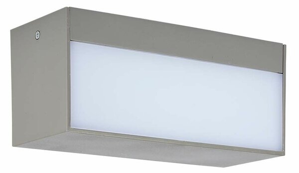 V-TAC 12W kültéri, téglatest alakú, fali LED lámpa meleg fehér - SKU 218242