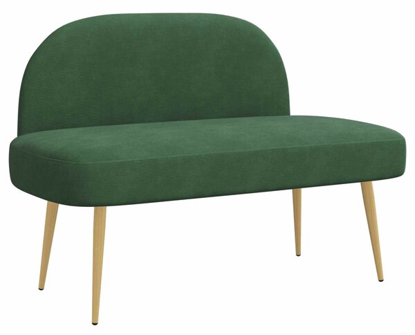 VidaXL Kárpitozott pad háttámlával Zsungel zöld 110 x 60 x 76 cm
