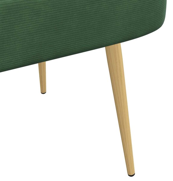 VidaXL Kárpitozott pad háttámlával Zsungel zöld 110 x 60 x 76 cm