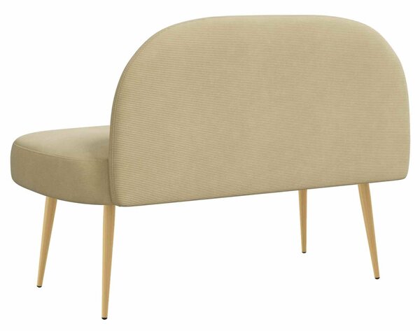 VidaXL Kárpitozott pad háttámlával Világosszürke 110 x 60 x 76 cm