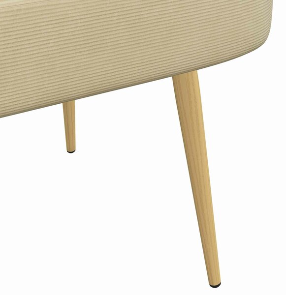 VidaXL Kárpitozott pad háttámlával Világosszürke 110 x 60 x 76 cm