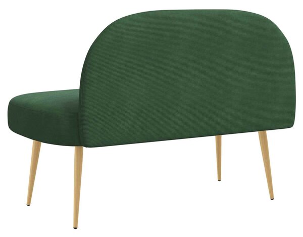 VidaXL Kárpitozott pad háttámlával Zsungel zöld 110 x 60 x 76 cm