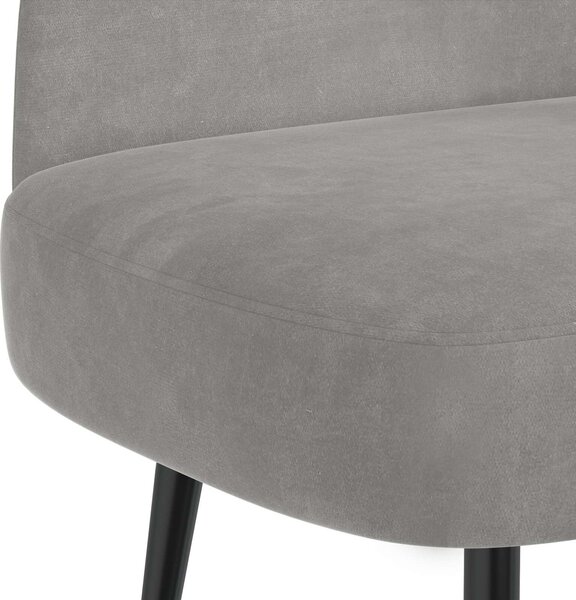 VidaXL Kárpitozott pad háttámlával Világosszürke 110 x 60 x 76 cm