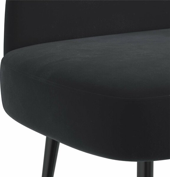 VidaXL Kárpitozott pad háttámlával Fekete 110 x 60 x 76 cm Bársony