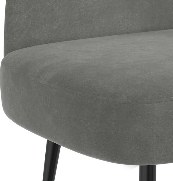 VidaXL Kárpitozott pad háttámlával Sötétszürke 110 x 60 x 76 cm