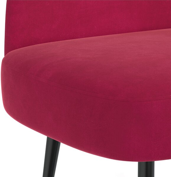 VidaXL Kárpitozott pad háttámlával bordó 110 x 60 x 76 cm Bársony