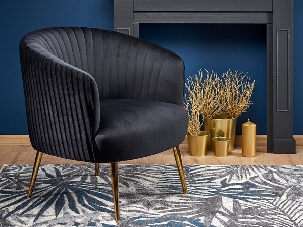 Fotel Houston 824, Kárpit, 80x78x72cm, Fekete