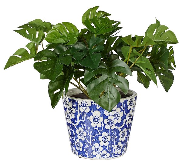 EVERGREEN kaspó, kék virágok Ø14cm